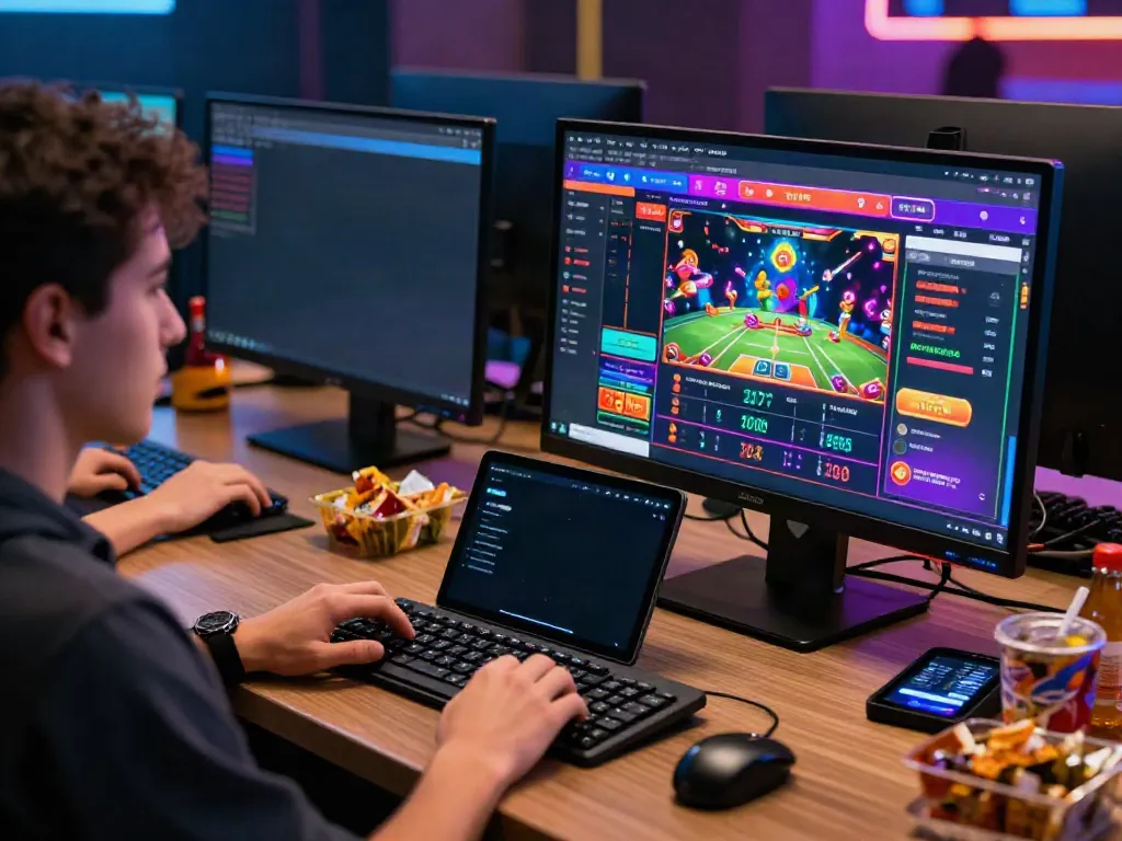 Exciting online betting experience at DU88 with a player engaged in casino games.